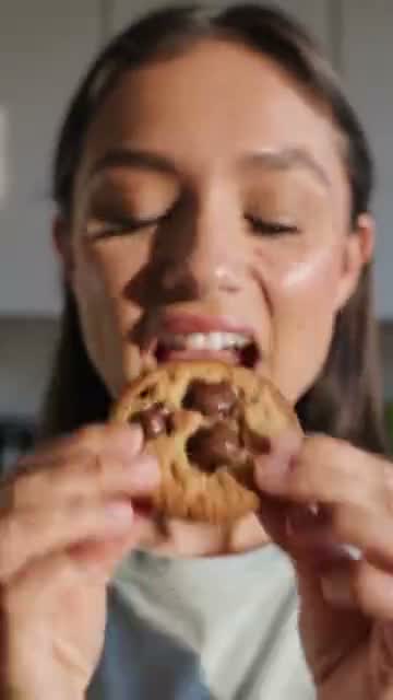 Creator enjoying a cookie